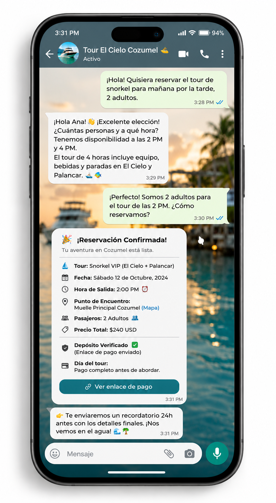Reservfy WhatsApp